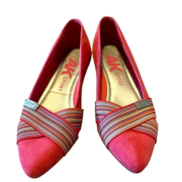 💜ANNE KLEIN SPORT Women's Red Flats - Picture 2 of 6
